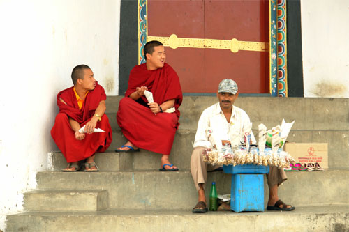 Many moods of the monks: playful