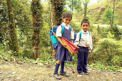 To school in Sikkim