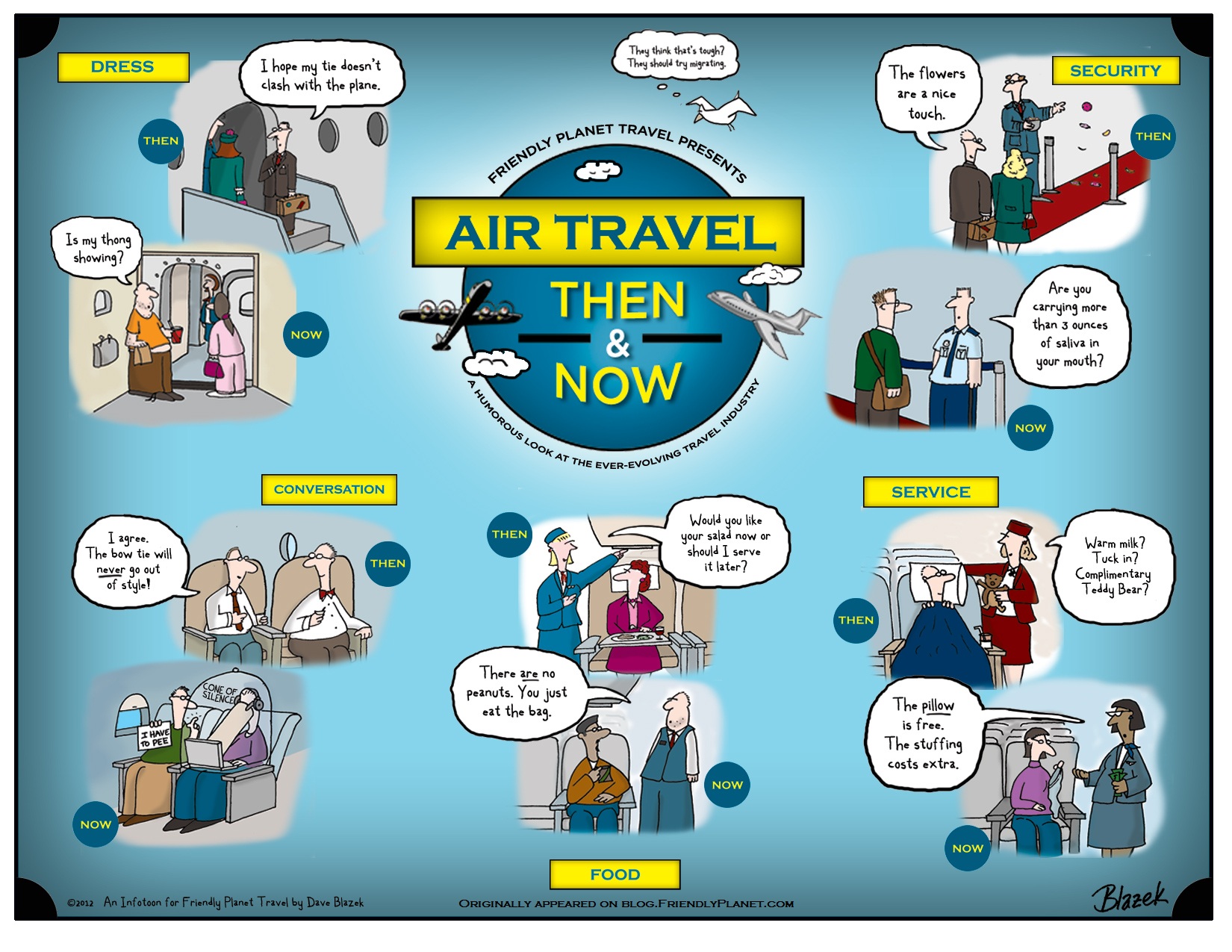 Air travel: then and now