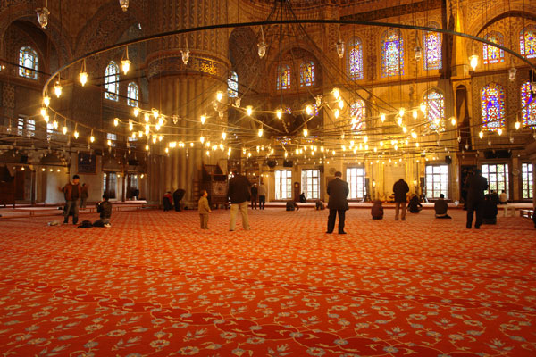 Inside the Blue Mosque