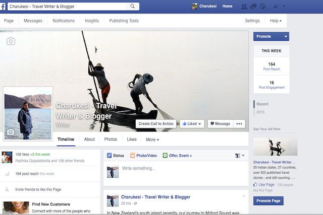 A new Facebook page